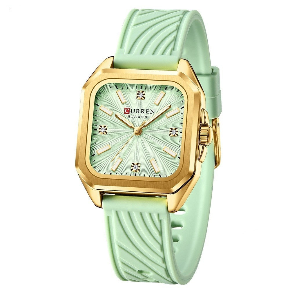 CURREN 9113 Women's Rubber Straps Watch