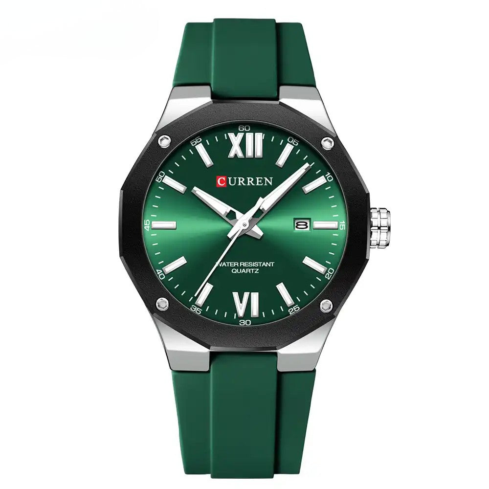 CURREN 8465 Men's Rubber Straps Watch