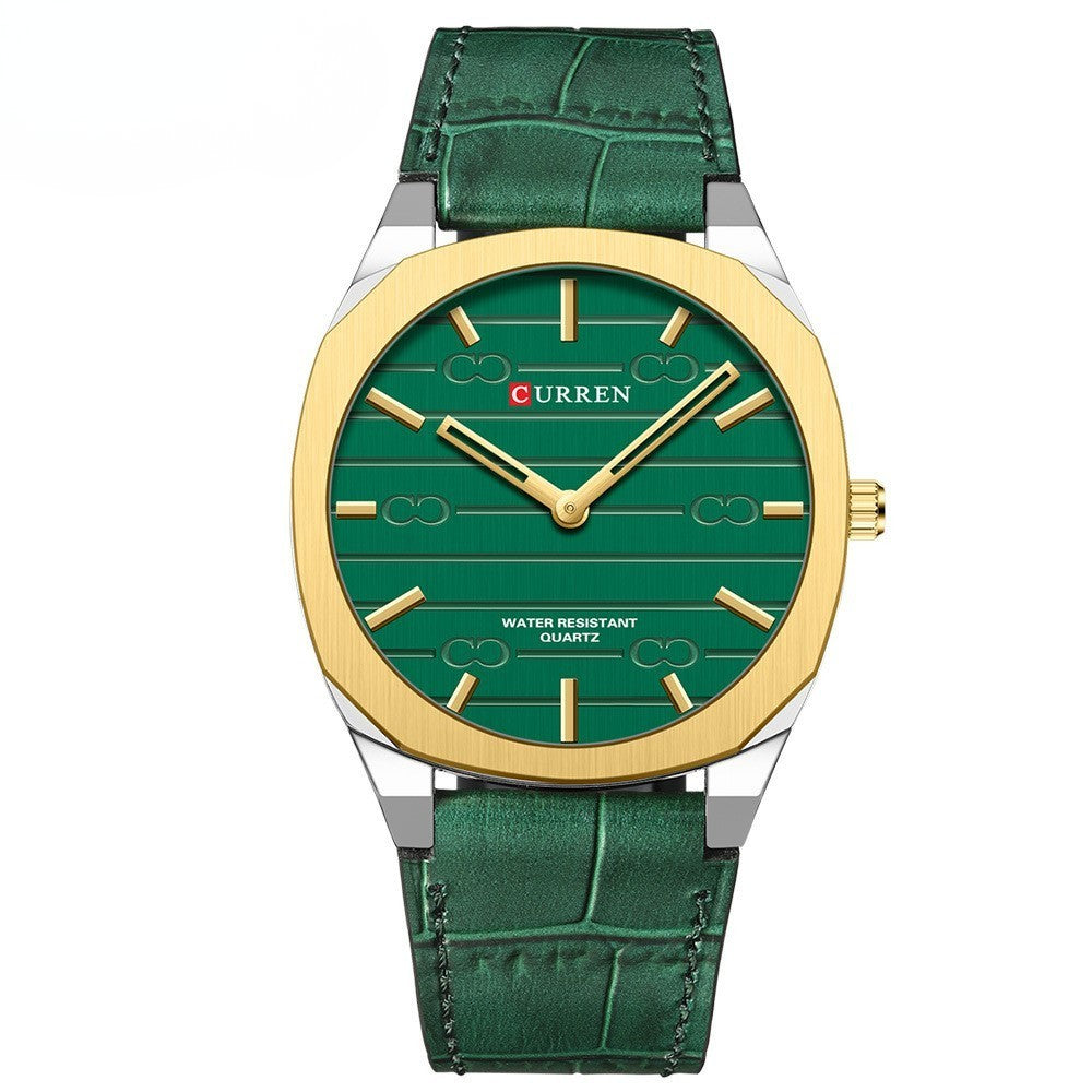 CURREN 8480 Men's Leather Straps Watch